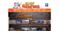 Desktop Screenshot of elginribfest.com