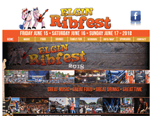 Tablet Screenshot of elginribfest.com